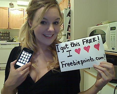 Freebiepoints.com proof pic submitted by member AshleyJ
